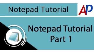 Notepad Tutorial Part 1 - Gujarati