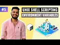 Unix Environment Variables Lecture Unix Shell Scripting Tutorial