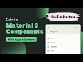 Radio Button Exploring Material Design 3 Components Jetpack Compose Android Kotlin