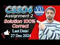 CS304 Assignment 2 Solution Fall 2024 100 Accurate CS304 Solution VU Learning With Saqlain