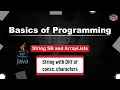 String with Diff of consc characters String SB and ArrayLists In English Java - 7