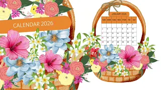 Desk Calendar 2026 - 50 Aesthetic Designs for Etsy PLR Printable Lovers