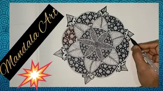  jyotianand mandalaarts mandala drawing very easy and beautiful 