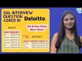 Deloitte SQL Interview Consecutive Rows Explained