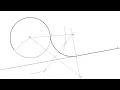 How to link a circle with a given tangent point on a straight line