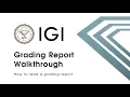 IGI explains how to read a diamond grading report