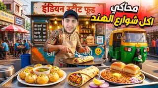 اشتغلت على عربية اكل شوارع في الهند                                دندنها