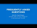 NSU Dual Admission Program FAQs with Dr Sztam