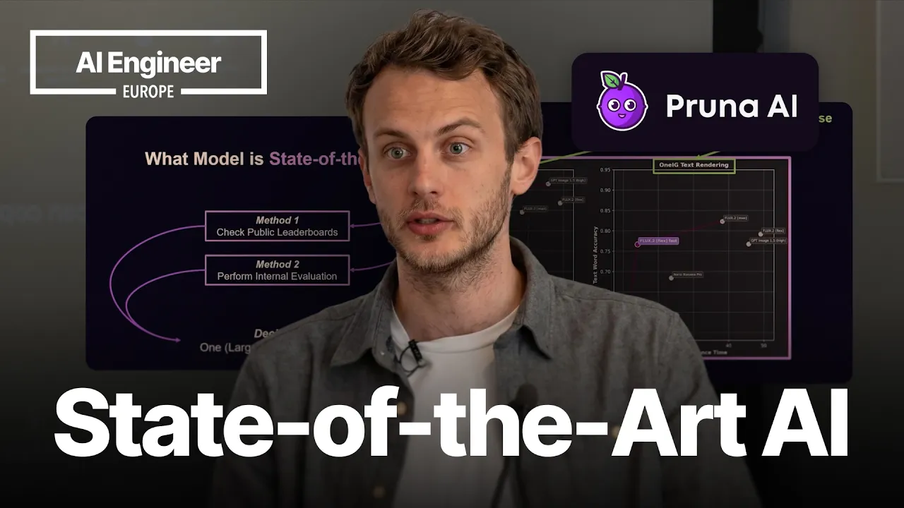 20 days of compute vs 7 hours: rethinking what state-of-the-art means — Bertrand Charpentier, Pruna: video thumbnail