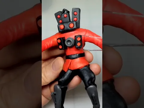 I made Titan Speakerman 2.0  | witch Polymer Clay #diy #magicalclay #speakerman