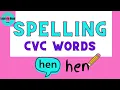 Spelling CVC Words Interactive Spelling Practice Kindergarten First Grade Spelling CVC
