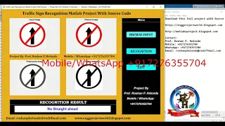 Traffic Sign Classification Using Image Processing Source Code Traffic Sign Detect Matlab Project