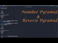 Pyramid Reverse Pyramid Patterns Python Programming - Leisure Codes