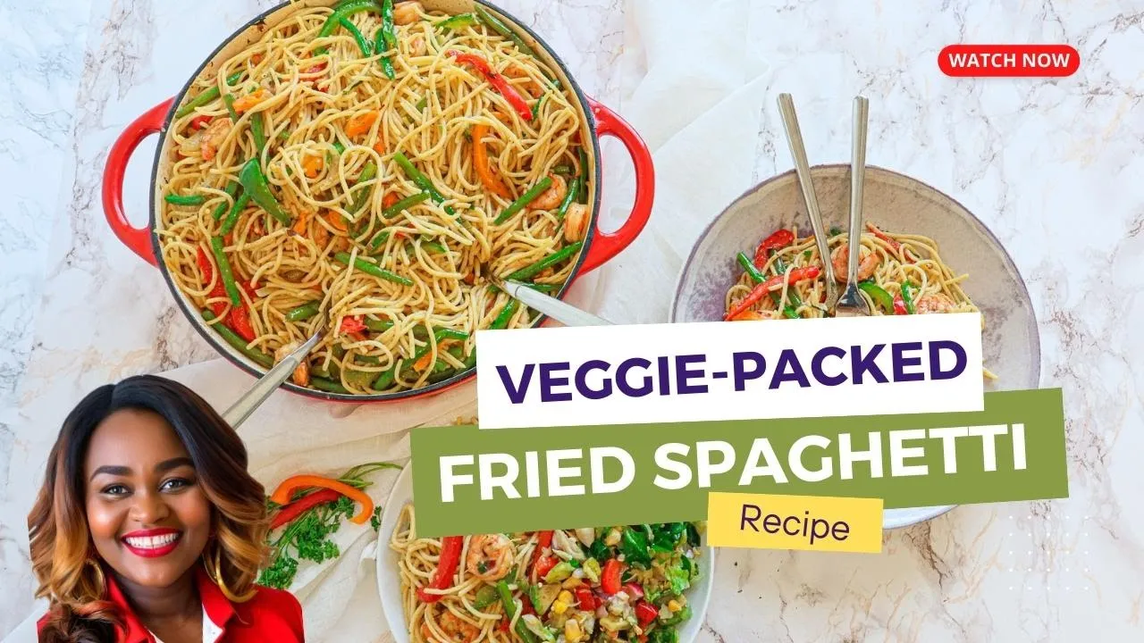 VEGGIE-PACKED SCHRIMP FRIED SPAGHETTI I  SUPA COOKING