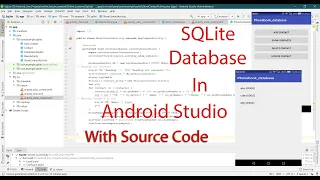 SQLite Database in Android Studio in Hindi How to Connect Android SQLite Database