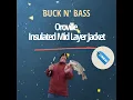 BUCKN BASS Insulated Mid Layer Jacket with Primaloft Insulation Aerogel insulation built for bass