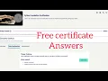Python Foundation certificate answers