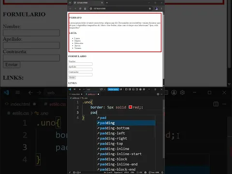 La propiedad PADDING en CSS #tutorial #css