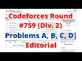 Problems A B C D Codeforces Round Div 2 Technocup 2022 Editorial