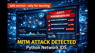 Python Network IDS Detecting MITM ARP Spoof Attacks Scapy GUI Demo