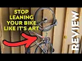 CyclingDeal Swivel Bike Wall Mount Rack - Vertical Adjustable Foldable Bicycle Parking Rack