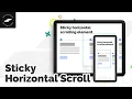 Sticky Horizontal Scrolling Element - Webflow Cloneable