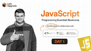 Day 1 Starting with basics JavaScript Programing Essential Bootcamp 3 Days