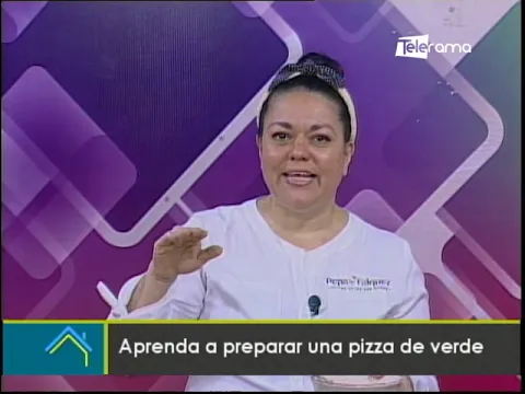 Aprenda a preparar una pizza de verde
