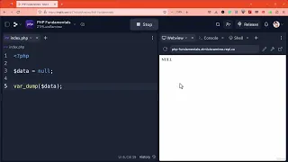 12 Understanding the Null Data Type in PHP PHP Tutorial for Beginners