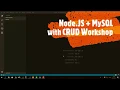 Node JS MySQL CRUD Workshop Insert Update Select Delete