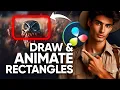 How to Create Animate Solid and Border Rectangles Square in DaVinci Resolve Step-by-Step Guide