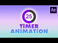Easy Countdown Timer Animation in Adobe After Effects Tutorial