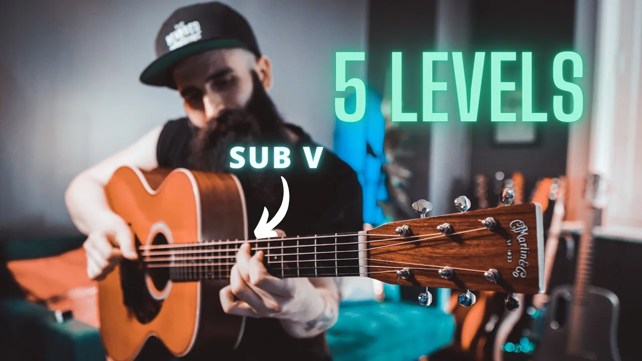 5 LEVELS Of CHORD SUBSTITUTIONS 🚀