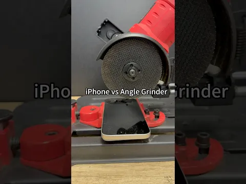 iPhone vs Angle Grinder