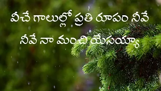 veeche galullo prathi rupam neeve telugu christian song