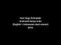Kurt Hugo Schneider - andmesh hanya rindu (English - Indonesian duet version) lyrics