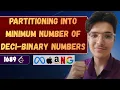Minimum Deci-Binary Partitions LeetCode 1689 Greedy Digit Observation