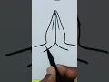 draw very easy namaste