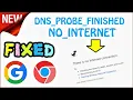 DNS PROBE FINISHED NO INTERNET Windows 10 8 7 FIXED How to fix Google Chrome Error