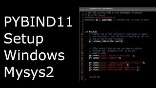 pybind11 Setup on Windows with Mysys2