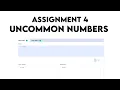 Uncommon Number Assignment 4 CCBP NxtWave CCBP 4 0 Telugu Python Coding Kumar Code Snipets