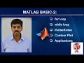MATLAB Basic - 2 Loops Conditional Statements Contour plot Mechanical Engineering Applications