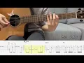 指彈吉他譜| 白安-剛好| Fingerstyle | 台北女子圖鑑 插曲| Guitar TAB | Guitar cover |#白安 #剛好 #吉他譜 #吉他教學