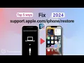 Top 5 Ways to Fix support apple restore iOS 18