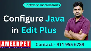 How to configure Java in Edit Plus Ameerpet Technologies By Srinivas