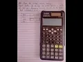 Interpolation with CASIO fx-991ES PLUS