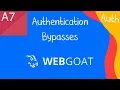 A7 Authentication Bypasses - WebGoat