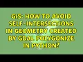 GIS How to avoid self-intersections in geometry created by GDAL Polygonize in Python