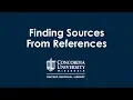Finding Resources from References