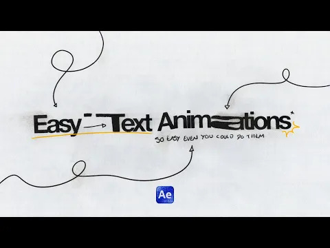 Download MP3 Easy Text Animations in After Effects (Tutorial)